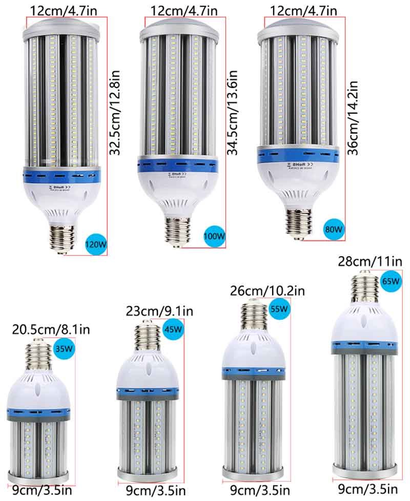 150 watt led majspære