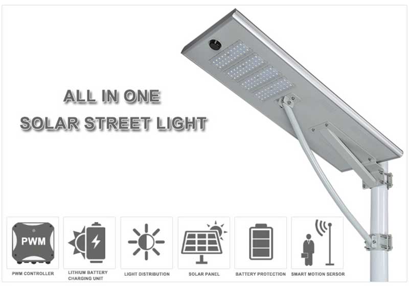 all in one solar led street light