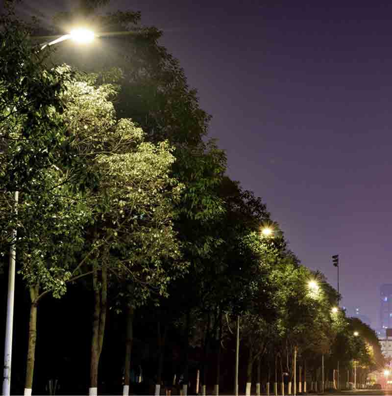 100W led-straatverlichting op zonne-energie