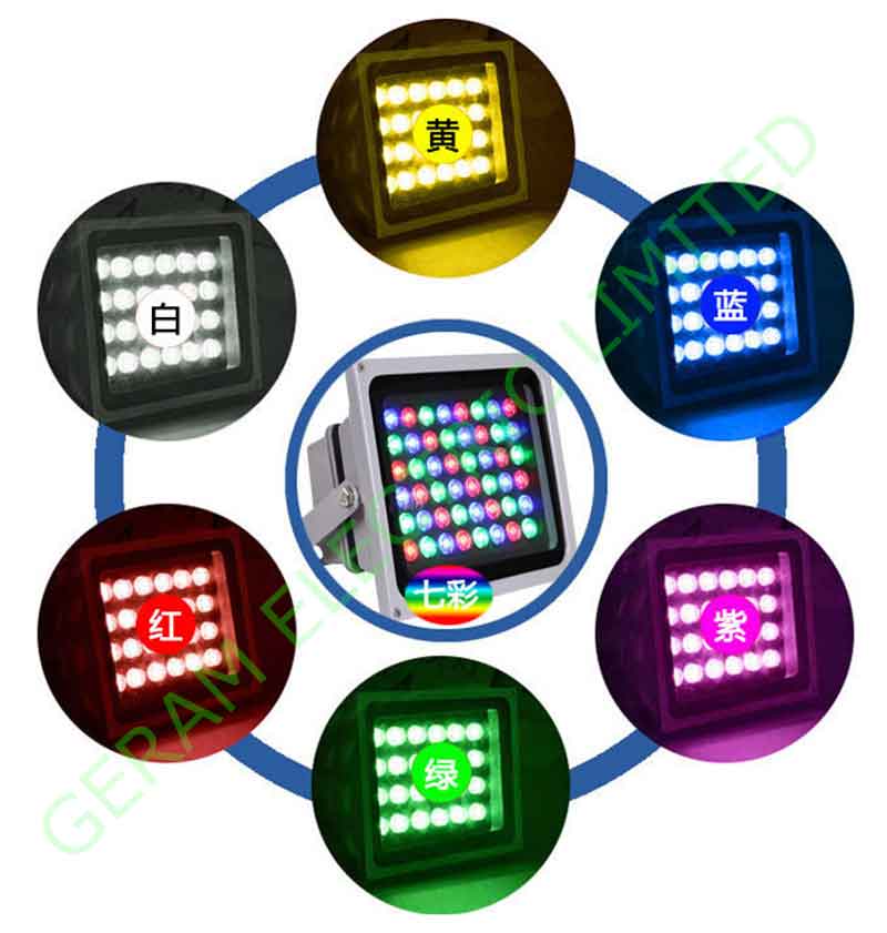 dmx rgbw led flood light 10w 20w 30w 50w