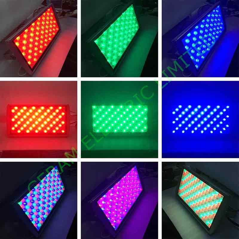 lampu banjir led dmx512 rgb 100w 200w 300w