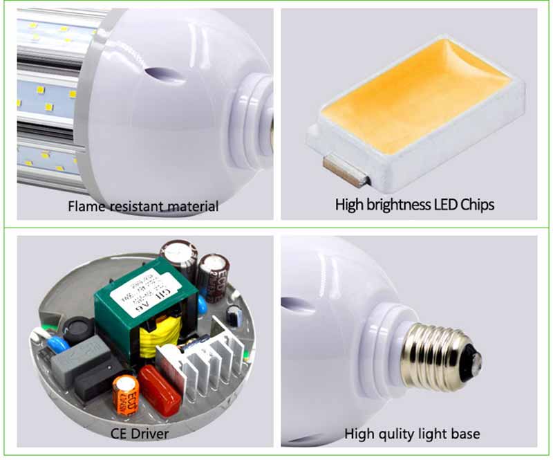 Super Bright High Quality Aluminum E39 E40 LED Bulb 200W