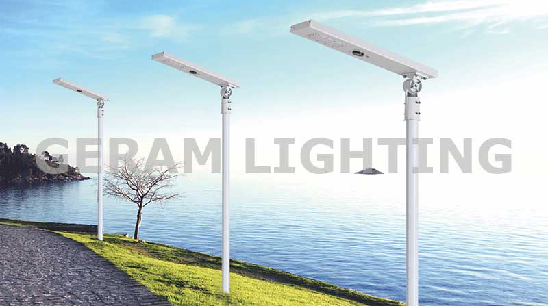 Lampadaire solaire tout-en-un de 20 watts, 40 watts, 60 watts