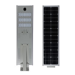 Farola solar LED todo en uno de 50 vatios, 60 vatios y 80 vatios