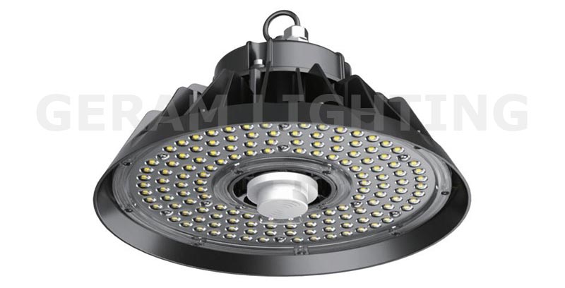 Lampu teluk tinggi led ufo sensor gerak 150w