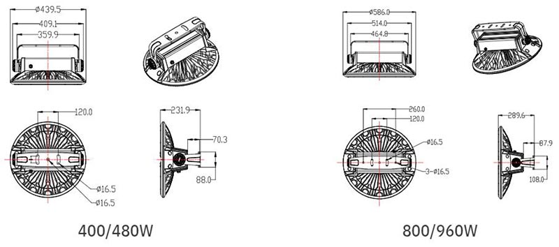 high temperature led high bay lamp