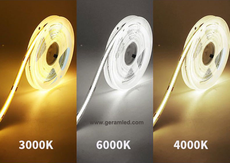 3000k 4000k 6000k cob led tape light