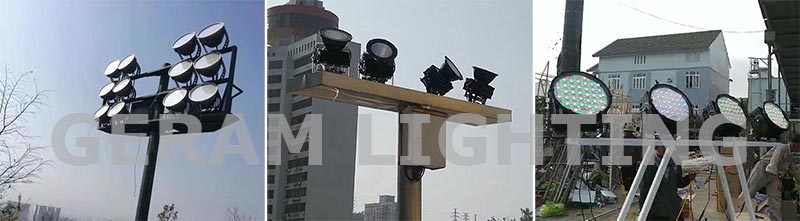 đèn pha led dmx rgb rgbw công suất cao