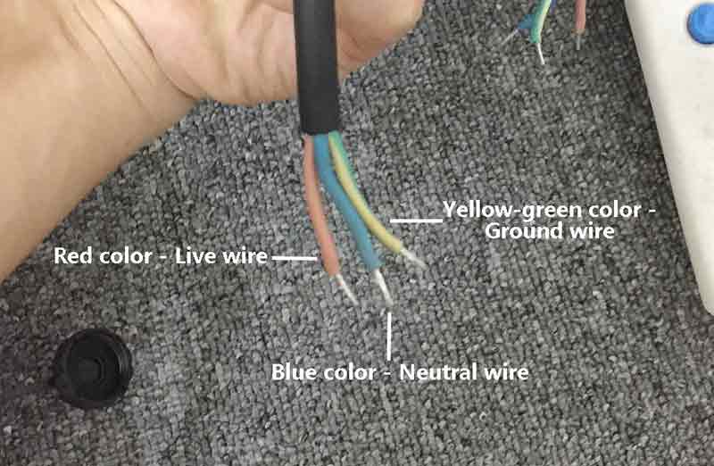 ac power cable of dmx flood light
