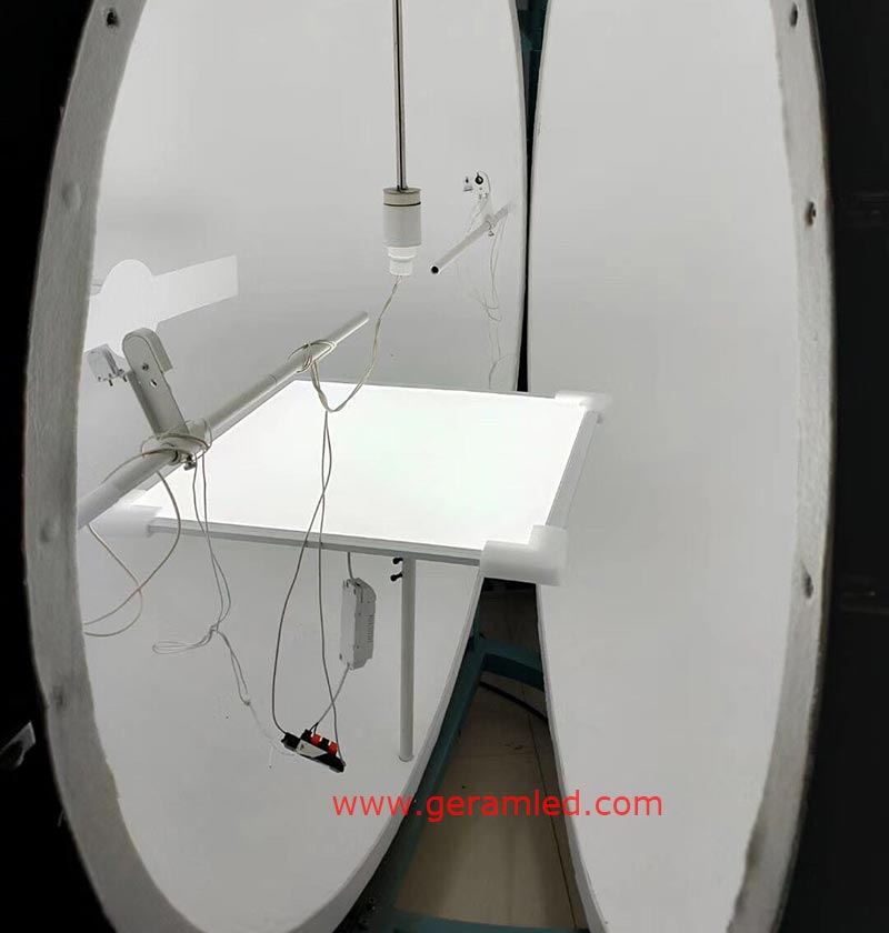 teste de esfera integradora para painel de luz LED teste de esfera integradora para painel de luz LED