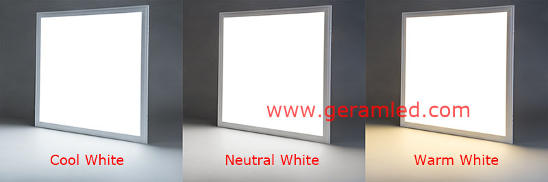 warm white neutral white cool white led panel light