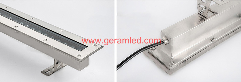 DMX RGB Stainless Steel IP68 LED Wall Washer Light