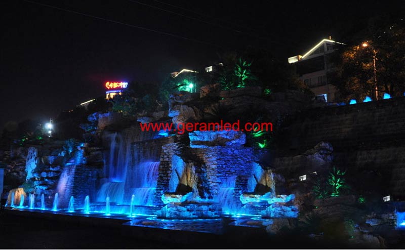 Outdoor Color Changing DMX RGB LED Water Fountain Lights Outdoor Color Changing DMX RGB LED Water Fountain Lights