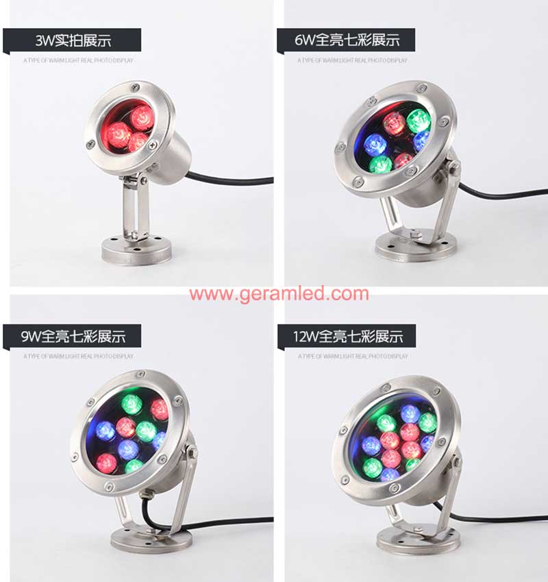 Đèn phun nước LED DMX RGB đổi màu ngoài trời