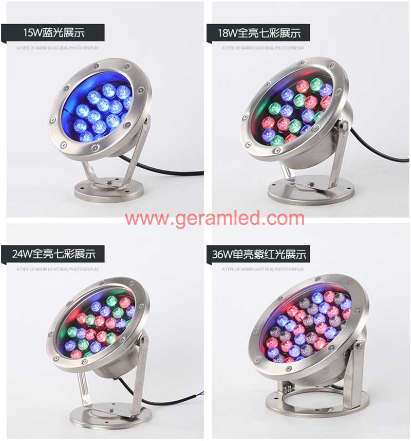 تغيير اللون في الهواء الطلق DMX RGB LED أضواء نافورة المياه