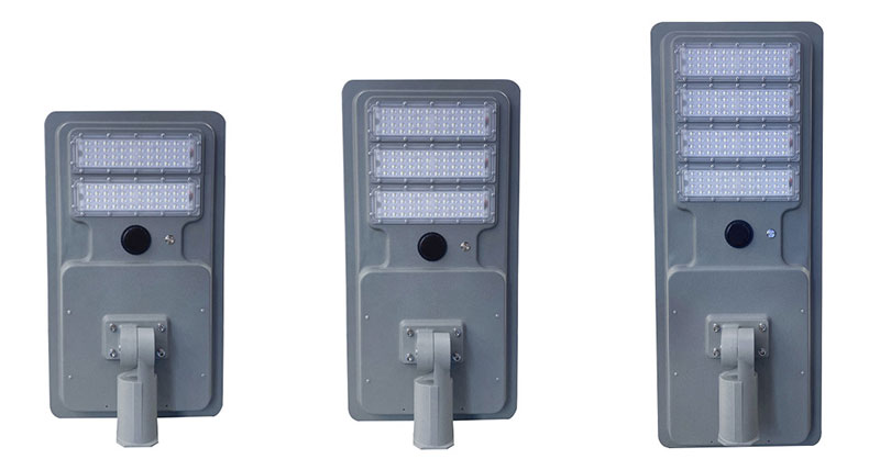 Lampione stradale a LED solare tutto in uno serie Ba