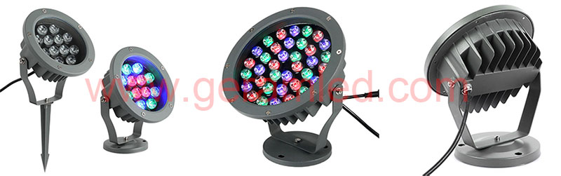 Светодиодный газонный светильник DMX RGB