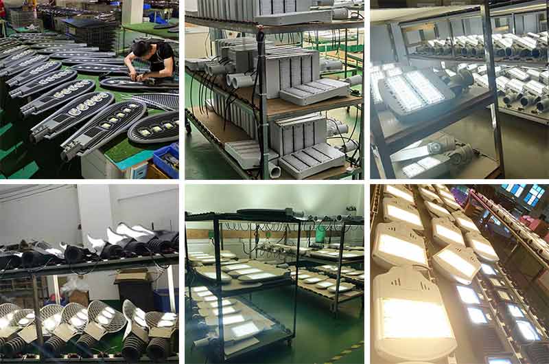 Usine de lampadaires LED