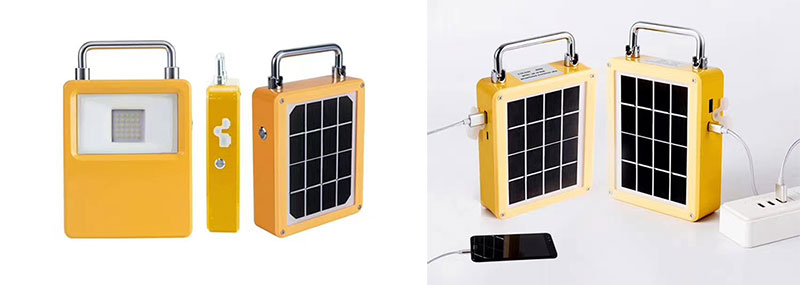 Solar Rechargeable LED Flood Light