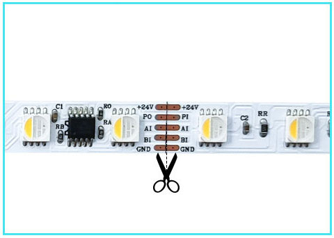 Striscia LED DMX RGB RGBW DMX512 Indirizzabile