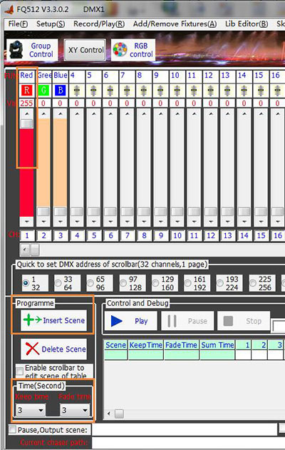 Hoe gebruik ik de DMX 512-controllerprogrammeersoftware?