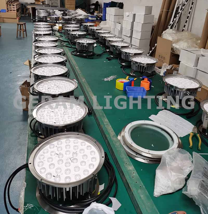 DC 24V عالية الطاقة 72W LED ضوء نافورة تحت الماء