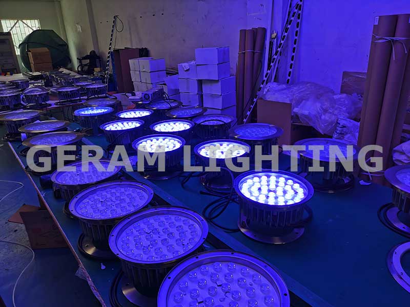 Lampu Air Mancur Lampu Bawah Air LED 72W Daya Tinggi DC 24V