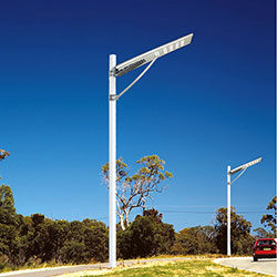 100 watt integrated solar powered led street light