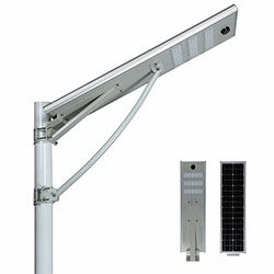 Lampione stradale a led integrato ad energia solare da 50w