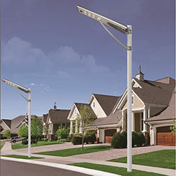 60 watt integrated solar powered led street light