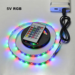 Внутреннее оформление разноцветные светодиодные ленты RGB 5V USB